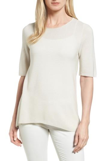 Women's Eileen Fisher Tencel Knit Top - Ivory