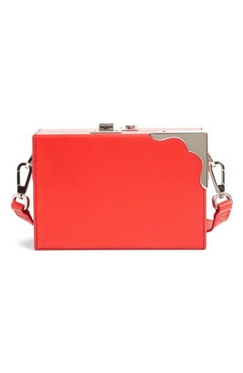 Calvin Klein 205w39nyc Mini Calfskin Box Shoulder Bag - Red
