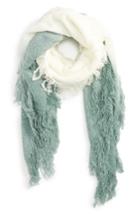 Women's Accessory Collective Dip Dye Scarf, Size - Green