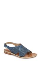 Women's Johnston & Murphy Willow Flat Sandal M - Blue