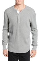 Men's Rag & Bone Waffle Knit Long Sleeve Henley - Grey