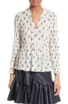 Women's Rebecca Taylor Tulip Fil Coupe Blouse - White