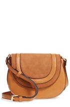 Sole Society Bryson Faux Leather Crossbody Bag - Brown