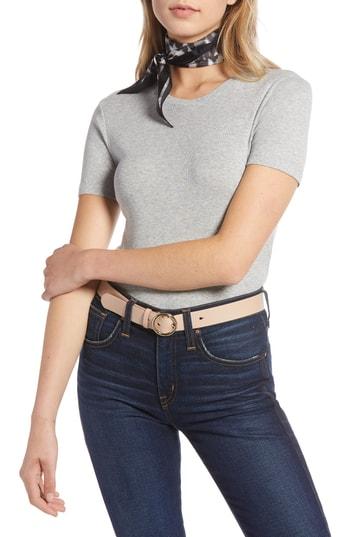 Women's 1901 Crewneck Cotton Blend Top - Grey