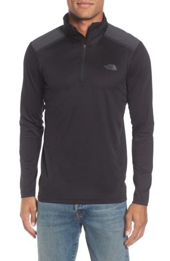 Men's The North Face 'kilowatt' Quarter Zip Training Pullover - Black