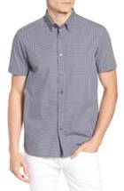 Men's Ted Baker London Footpriss Slim Fit Print Sport Shirt (m) - Blue