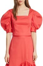 Women's Prose & Poetry Claudia Puff Sleeve Top - Red