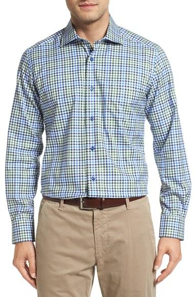 Men's David Donahue Check Sport Shirt