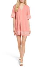 Women's Hinge Embroidered Caftan, Size - Pink