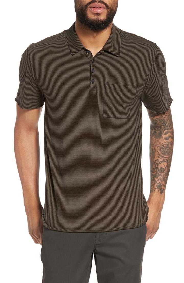 Men's Vince Slim Fit Stripe Polo Shirt