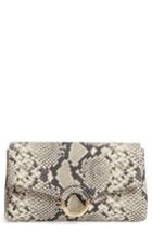 Vince Camuto Adiana Leather & Suede Clutch - Grey