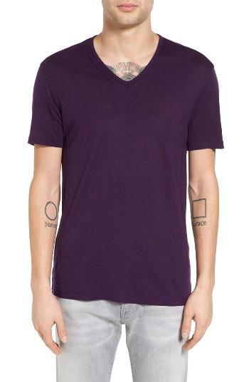 Men's John Varvatos Collection Pintuck Detail V-neck T-shirt