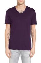 Men's John Varvatos Collection Pintuck Detail V-neck T-shirt