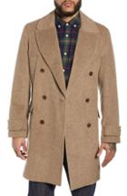Men's Wax London Elwin Double Breasted Coat - Brown