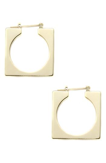 Women's Ettika Geo Square Open Hoop Earrings