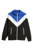 Men's Rag & Bone Colorblock Full Zip Hoodie, Size - Blue