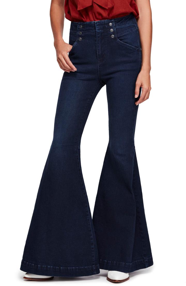 Women's Free People Maddox Flare Jeans - Blue