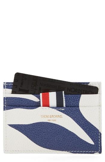 Men's Thom Browne Leather Card Case -