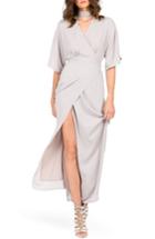 Women's Standards & Practices Olivia Wrap Maxi Dress - Grey