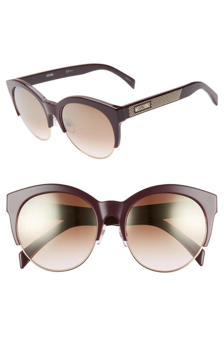 Women's Moschino 56mm Special Fit Sunglasses - Cyclamen