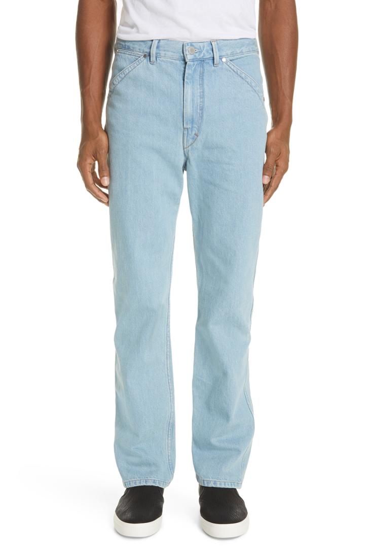 Men's Lemaire Straight Leg Jeans - Blue