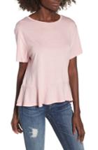 Women's Bp. Peplum Tee, Size - Pink