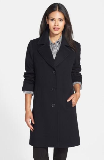 Women's Fleurette Notch Collar Wool Walking Coat
