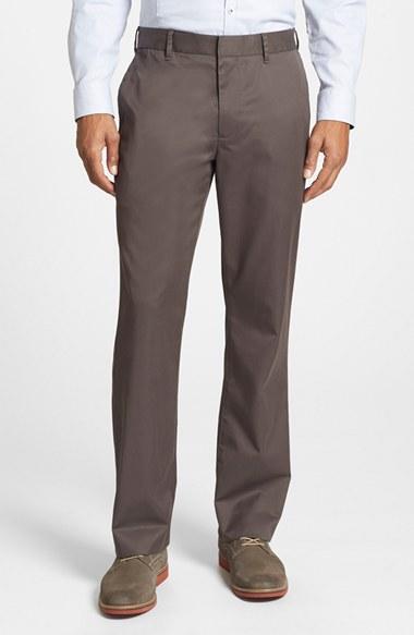 Men's Bonobos 'weekday Warriors' Non-iron Straight Leg Cotton Pants X 30 - Brown