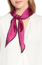 Women's Echo Contrast Edge Diamond Cut Silk Scarf, Size - Pink