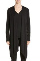 Women's St. John Collection Knit Waterfall Cardigan, Size - Black