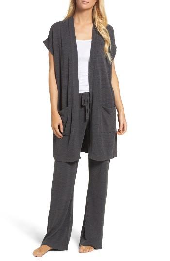 Women's Barefoot Dreams Cozychic Ultra Lite Lounge Cardigan - Grey