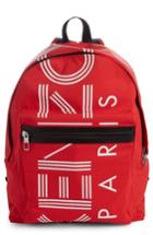 Kenzo Sport Logo Nylon Backpack - Red