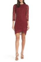 Women's Heartloom Talia Lace Body-con Dress - Burgundy
