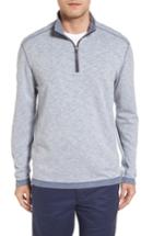 Men's Tommy Bahama Sea Glass Reversible Quarter Zip Pullover - Blue