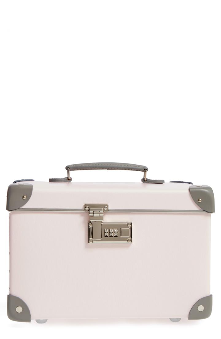 Globe-trotter Blossom 13-inch Vanity Case, Size - Pink/grey
