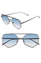 Women's Bonnie Clyde Figueroa Ii 57mm Aviator Sunglasses - Blue Gradient