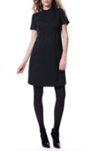 Women's Seraphine 'acadia' Mock Neck Maternity Dress - Black