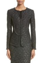 Women's St. John Collection Sparkle Wave Tweed Knit Jacket
