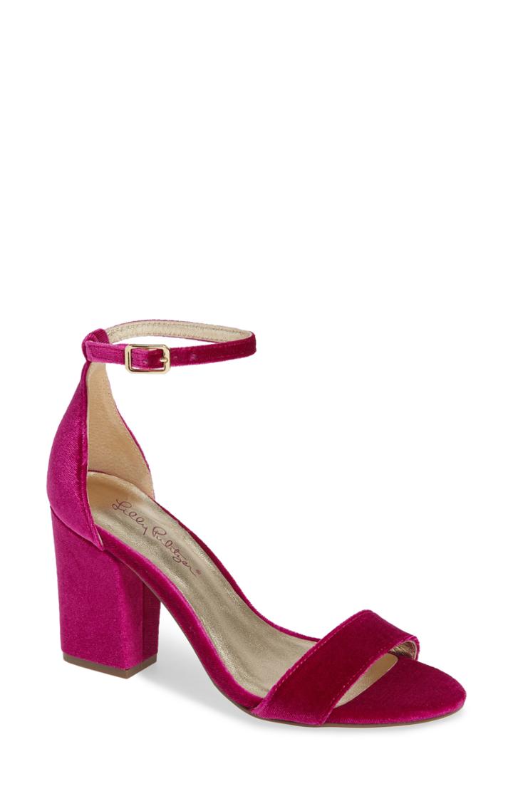 Women's Lilly Pulitzer Amber Lynn Ankle Strap Sandal M - Purple