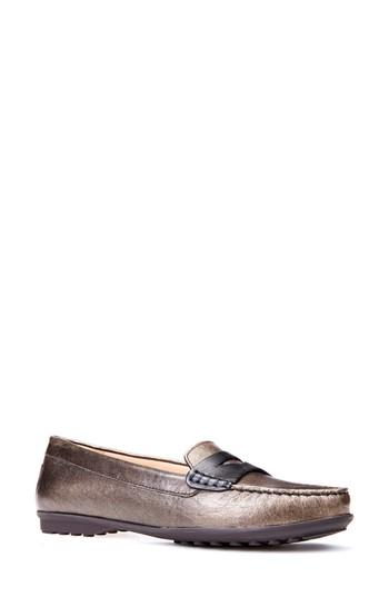 Women's Geox Elidia 5 Penny Loafer .5us / 36.5eu - Metallic