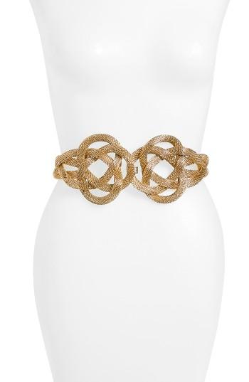 Women's Raina Mesh Stretch Belt - Gold