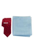 Men's The Tie Bar Dotted Hitch 3-piece Skinny Tie Style Box