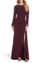 Women's Eliza J Embellished Jersey Gown - Purple