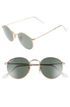 Men's Ray-ban 50mm Round Polarized Sunglasses -