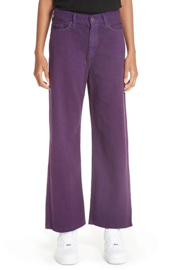 Women's Simon Miller High Waist Wide Leg Jeans - Purple