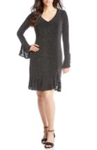 Women's Karen Kane Sienna Metallic Shift Dress - Metallic