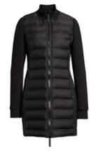 Women's Marc New York Puffer Coat With Puff Knit Sleeves - Black
