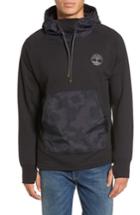 Men's Timberland Mixed Media Oversize Hoodie - Black