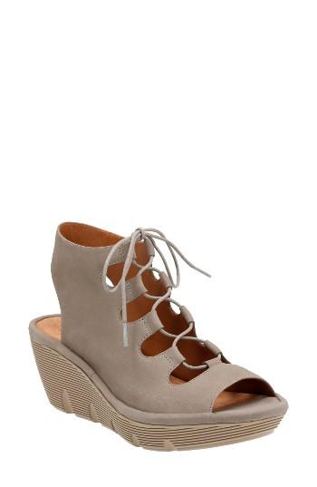 Women's Clarks Clarene Grace Wedge Sandal W - Green