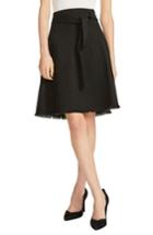 Women's Maje Tie Waist Stretch Cotton A-line Skirt Us / 34 Fr - Black